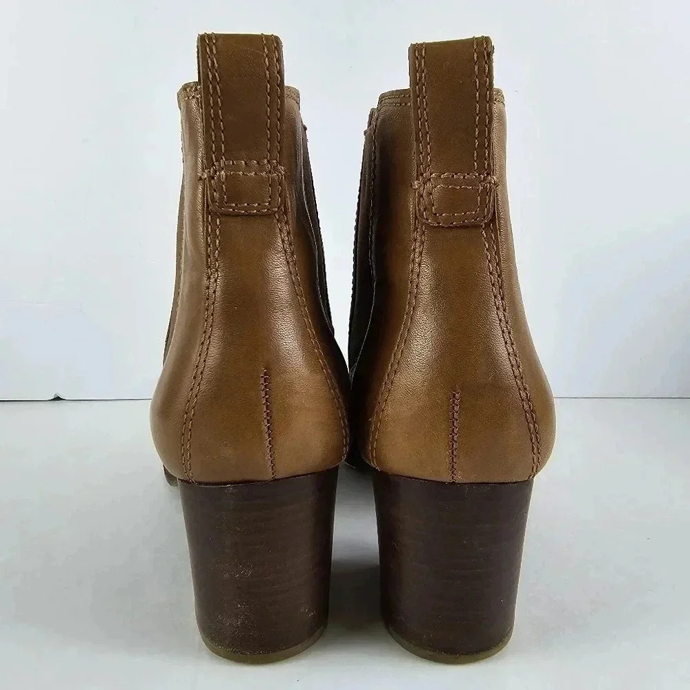 Madewell Regan pull on boot in Saddle brown Booties Short Heeled - Picture 9 of 14